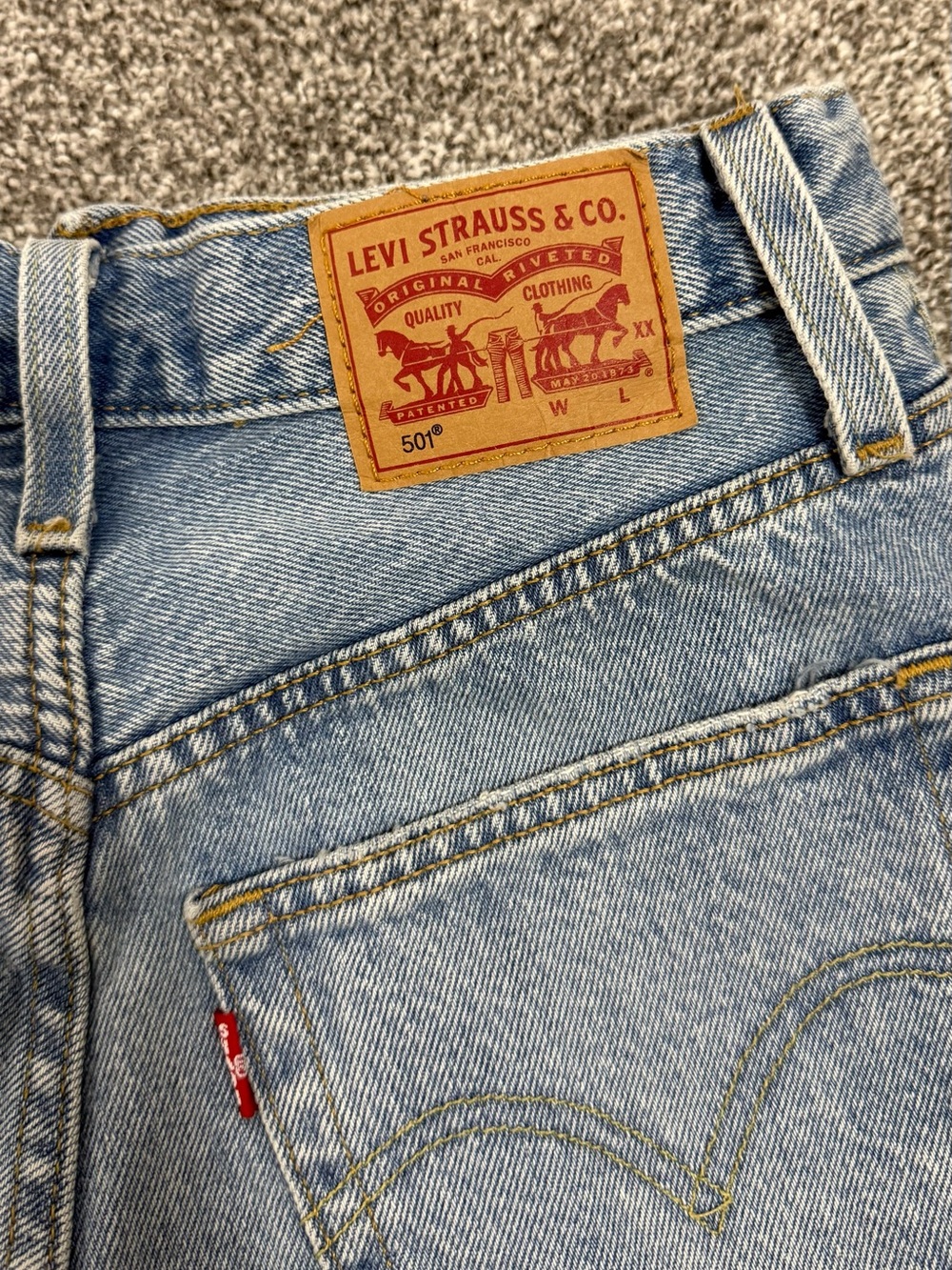 High-Rise Denim Shorts - Picture 5 of 6